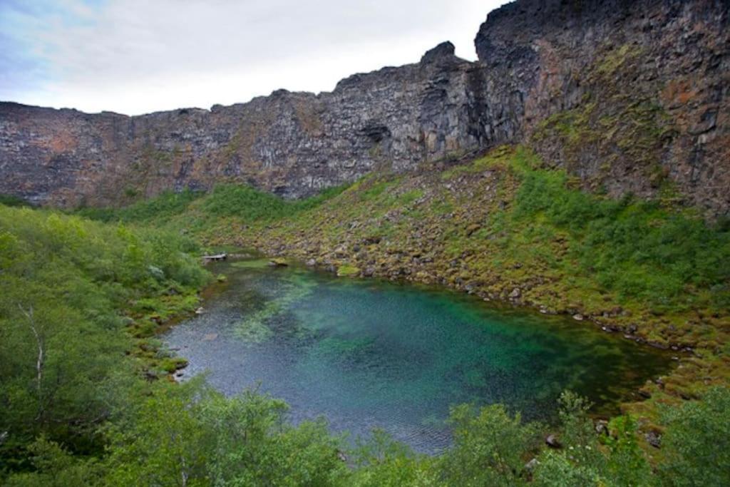 Cabin In The Lava. Near Husavik Skogar  Dış mekan fotoğraf