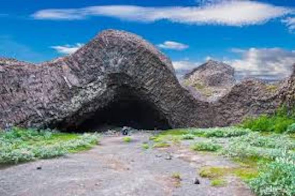Cabin In The Lava. Near Husavik Skogar  Dış mekan fotoğraf